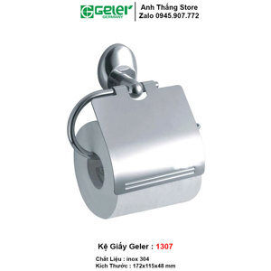 Lô giấy vệ sinh inox 304 Geler 1307