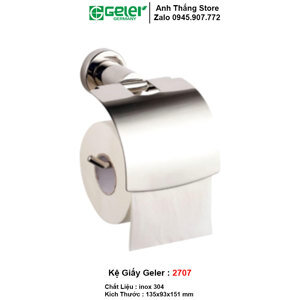 Lô giấy vệ sinh inox 304 Geler 2707
