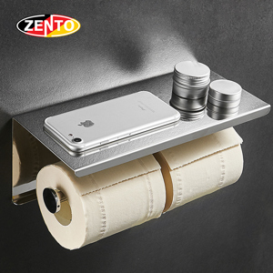 Lô giấy vệ sinh kép inox Zento HB1122
