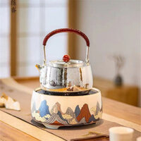 Lò Gốm Điện Longyin Zhai Haoshan, Bình Đun Trà Nhỏ Gia Dụng, Bình Đun Nước, Bình Sắt, Bình Bạc, Bình Đồng, Bếp Đun Trà