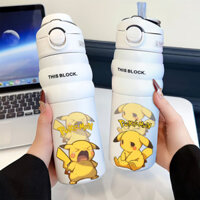 Lô Hàng Nhanh Kulibede Khóc Pikachu Bình Giữ Nhiệt Nam Nữ Ống Hút Cốc Nước Học Sinh Di Động Thể Thao Bình Nước 316 Thép Không Gỉ Giáo Viên Văn Phòng Trao Đổi Quà Tặng