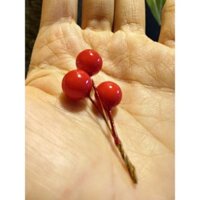 "Lô hàng nhanh""Thẳng vào cổ phiếu" 9293trangtri - Quả Cherry đỏ mọng 1cm - Phụ kiện làm nến - 9293store