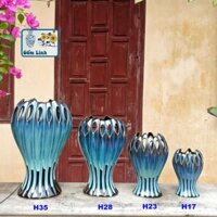 Lọ hoa bàn tay phật thủ công, bình hoa gốm sứ cao cấp bát tràng ,cắm hoa lay ơn,hoa tết
