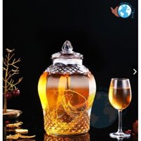 Lọ hoa bình bông men hỏa biến xanh vân đá cỡ vừa - Gốm Sứ Bát Tràng,bình ngâm rượu