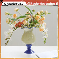 Lọ Hoa-bình cắm bông Thuỷ Tinh tráng men dáng ly trụ-sang chảnh-Bình trang trí đẹp giá rẻ
