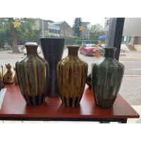 Lọ hoa, bình hoa gốm sứ Bát Tràng cao cấp - Bình cắm bông sen, hoa hồng, đào đông, tuyết mai decor trang trí ngày Tết