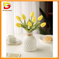 Lọ Hoa Bình Hoa Tulip Để Bàn Cao 35cm Trang Trí Phòng Khách Bàn Học LL-560