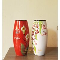 LỌ HOA dạng BOM Bát Tràng, BÌNH HOA GỐM SỨ