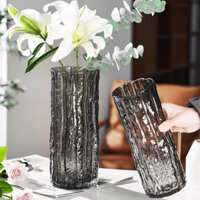Lọ hoa decor trụ gốc cây Qhouse độc đáo , bình hoa trang trí để bàn làm việc bàn tiệc sang trọng