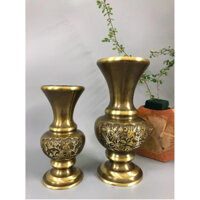 Lọ hoa đồng bình bông bình hoa bằng đồng cao 25,30cm - Đồ Đồng Đại Bái Giá Xưởng