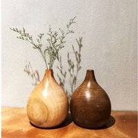 Lọ hoa gỗ, cắm hoa khô đồ thủ công