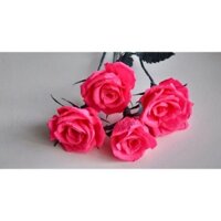Lọ hoa hồng giấy nhún