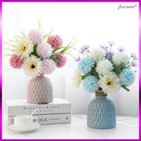 Lọ hoa lụa bồ công anh điểm thủy tiên trang trí nhà cửa, để bàn phòng khách, kệ tủ, quầy lễ tân đẹp Flowermini LH-01