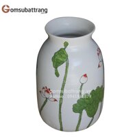 Lọ hoa nhỏ gốm vuốt tay thủ công đẹp lung linh