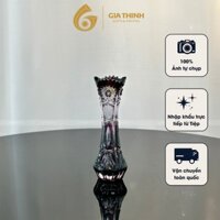 Lọ hoa pha lê màu nhỏ cao 150mm - ( Mô tả ) Lọ hoa Pha Lê Tiệp Caesar Crystal Gia Thịnh củ tỏi mini tím mài 57 tinh xảo.