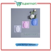 Lọ Hoa silicone Dán Trang Trí Xinh Xắn