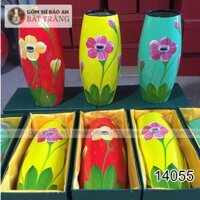 Lọ Hoa Sơn Mài Inlogo Bát Tràng Cao 33cm – 14055