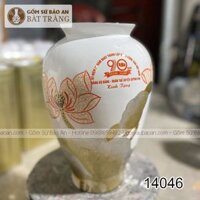 Lọ Hoa Sơn Mài Inlogo Bát Tràng Cao 32cm – 14046