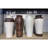 lọ hoa thủ công Bát Tràng cắm hoa ly