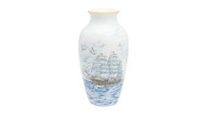 Lọ hoa Thuận Buồm trang trí vàng 27cm
