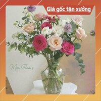 Lọ Hoa Thủy Tinh, Lọ Cắm Hoa Trang Trí - Lục Bình size Nhỡ - Thanh Xuân