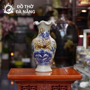 Lọ hoa trắng Bát Tràng LH05