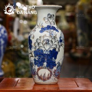 Lọ hoa trắng Bát Tràng LH07