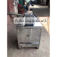 Lò hoá vàng mã inox 2 cánh to đại loại dày