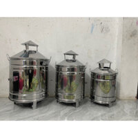 Lò hoá vàng mã, thùng đốt vàng mã bằng INOX hình TRÒN đủ kích thước