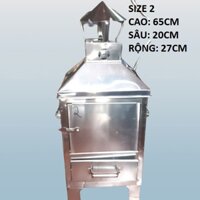 Lò hóa vàng mã, thùng hóa vàng mã số 2 Kích thước 28x22x50cm