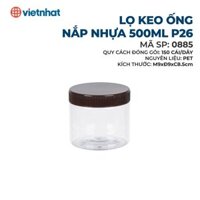 Lọ keo ống nắp nhựa 500ml P26-0885