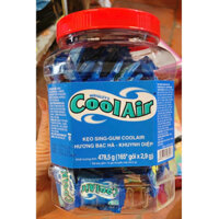 lọ khoảng 165 viên kroj sing gum coolair hượng bạc hà the mát