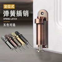 Lỗ Không Đục Lỗ Tự Động Lò Xo Bu Lông Chân Pin Khóa Cửa Phòng Tắm Cửa Sổ Bu Lông Cửa Gia Đình Cửa Gỗ