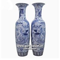 Lọ lộc bình Bách Điểu Triều Phụng 1m4