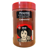 LỌ LỚN 490g -- BỘT ỚT CỰA GÀ XÔNG KHÓI VỊ CAY SX TÂY BAN NHA CARMENCITA Hot & Smoked Paprika