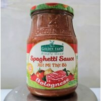 [LỌ LỚN 820g – THỊT BÒ] XỐT PIZZA, MÌ Ý [VN] GOLDEN FARM Bolognese Spaghetti Sauce