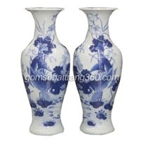 Lọ Lục Bình Bát Tràng Vẽ Cá Chép Hoa Sen Đẹp