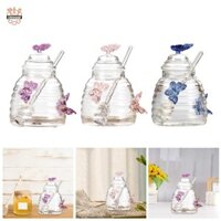Lọ Mật Ong Có Cần Khuấy Và Nắp Dụng Cụ Nấu Ăn Trang Trí Đẹp Tiện Ích Nhà Bếp Thủy Tinh Mật Ong Nồi Mật Ong Chai Đựng Mật Ong
