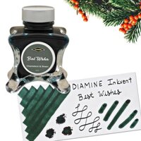Lọ mực bút máy Diamine  Anh Quốc, Lọ Mực Diamine Inkvent Green Edition Best Wishes Chameleon & Sheen 50ml