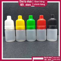 Lọ nhựa rỗng 5ml (combo 100 lọ) đựng nước nhỏ mắt bao gồm nắp có garanti [VIDEO] , Combo 100 Chai nhựa 5ml đựng mực