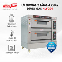 Lò nướng 2 tầng 4 khay dùng gas HLY-204 hàng nhập khẩu (Gía bán chưa bao gồm phí Newsun vận chuyển)