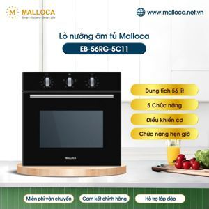 Lò nướng Malloca EB-56RG-5C11 - Lò nướng âm tủ, 56 lít