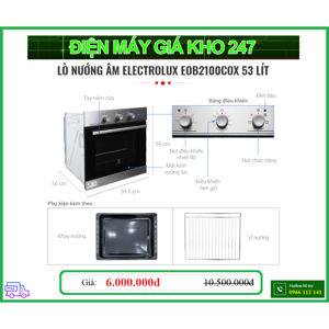 Lò nướng âm Electrolux EOB2100COX - 58 lít