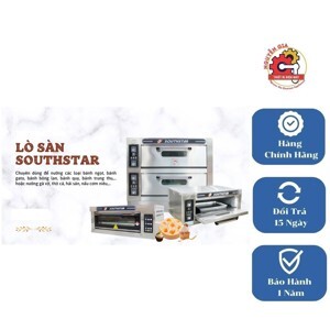 Lò nướng bánh 2 tầng 4 khay Southstar dùng gas
