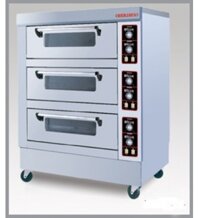 Lò nướng bánh 2 tầng 6 khay dùng gas Berjaya  BJY-G120-2BD