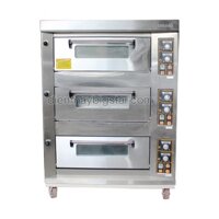 Lò nướng bánh trung thu công nghiệp 3 tầng 6 khay