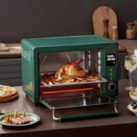 Lò nướng bear màu xanh 35L + tặng kèm một cuộn giấy bạc