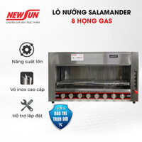 Lò Nướng Chín Thực Phẩm Không Khói Salamander 8 Họng Bằng Gas NEWUSN - (Gía bán chưa bao gồm phí Newsun vận chuyển)