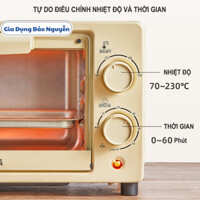 Lò nướng điện mini 10L Bear lò nướng bánh mini, thiết kế nhỏ gọn tiện dụng – Hàng chính hãng