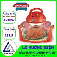 Lò Nướng Điện Sunhouse SH416 1300w Với Dung Tích 12L Giúp Thoải Mái Chế Biến Các Món Ăn Cho Cả Gia Đình